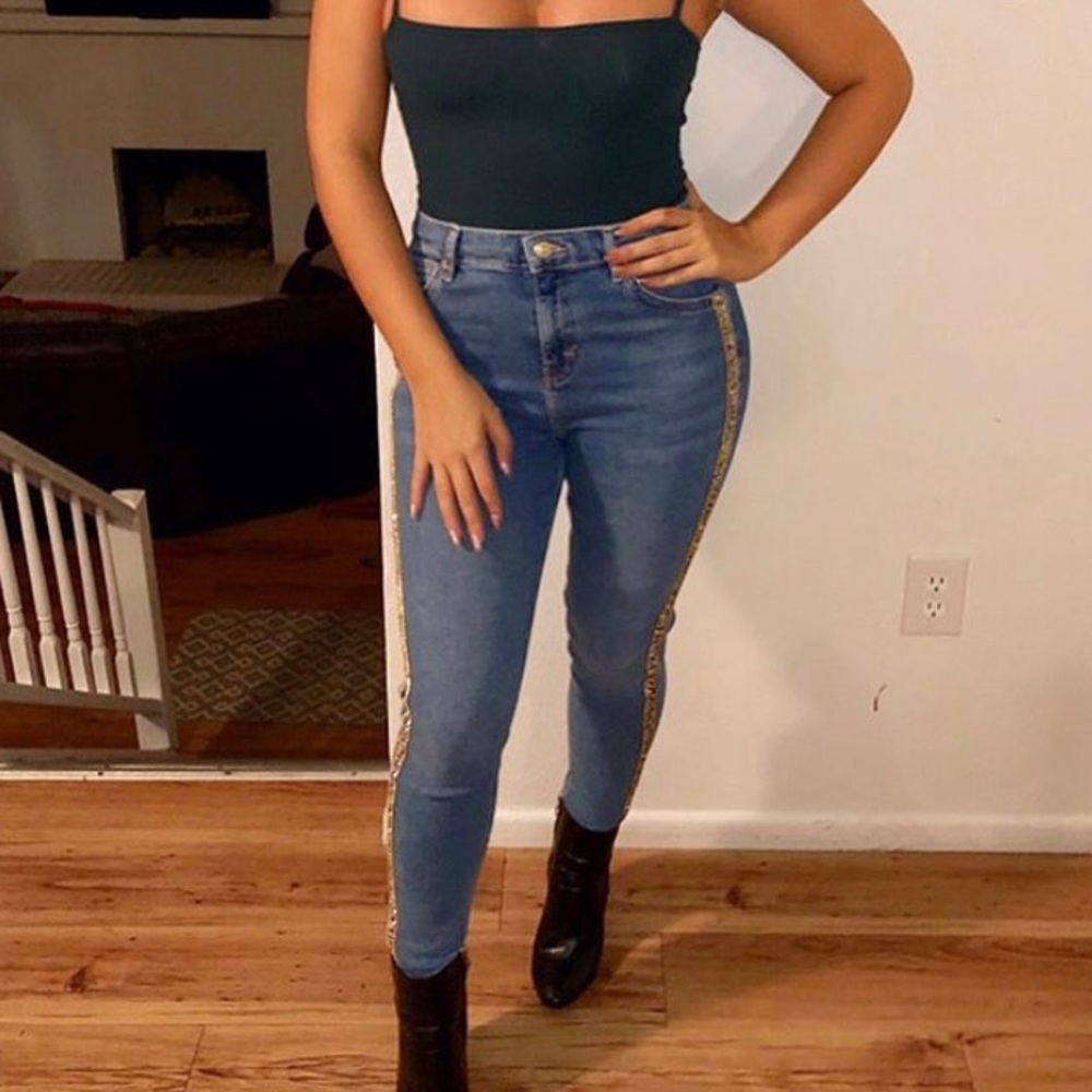 Topshop Blue Jamie Jeans